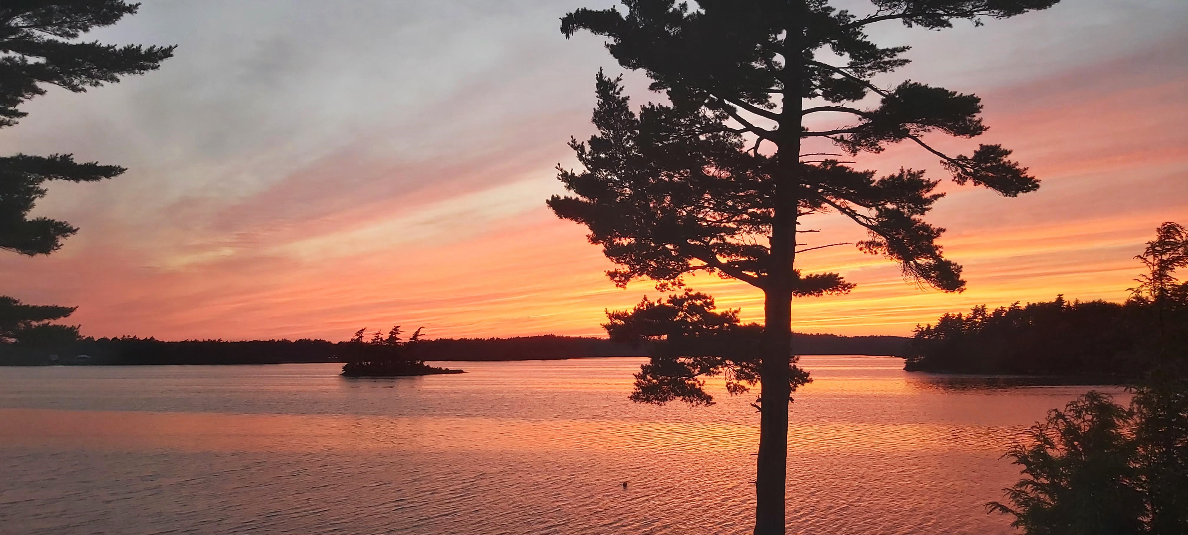 Sunset over